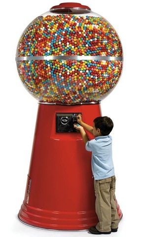 first gumball machine was introiduced