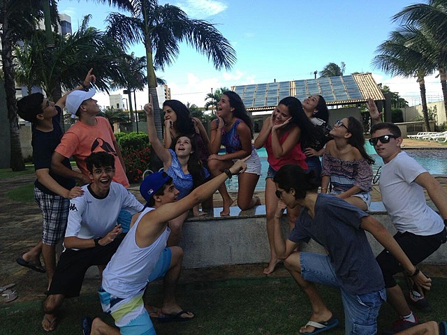 Una gran reunión escolar