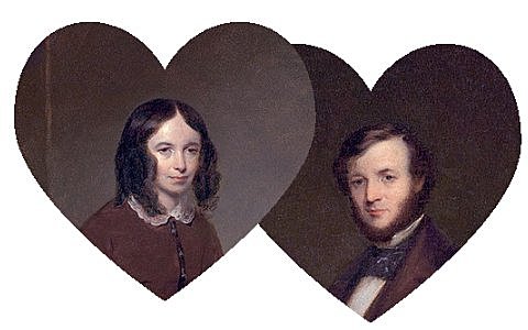 Robert Browning and Elizabeth Barrett.