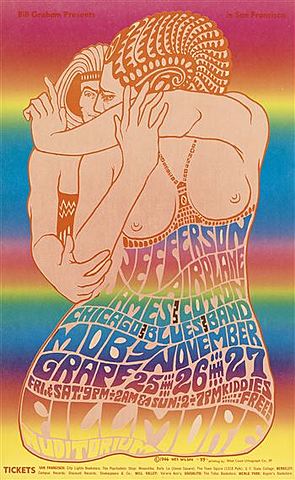 Affiche de concert, Jefferson Airplane.