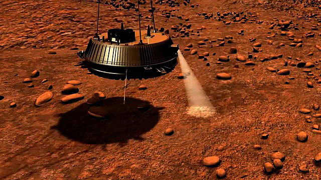 Descenso a la atmósfera de Titán.