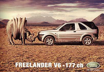 Affiche publicitaire, Land Rover.
