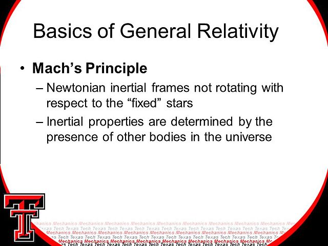 Mach Principle