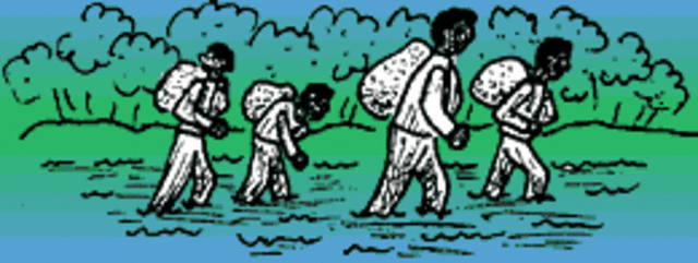 They leave the plantation and arrive in Tennessee.