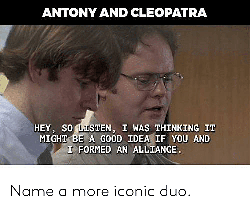 Cleopatra Meets Antony