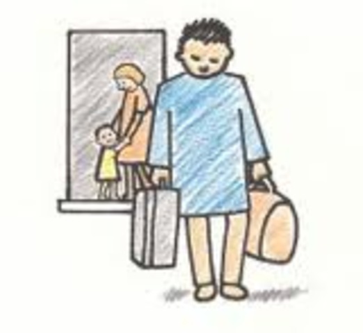 Stephen's dad leaves