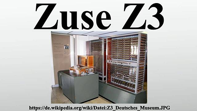 Konrad Zuse. -Z3-