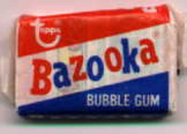 bazooka bubble gum became popular