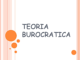 Teoría burocrática