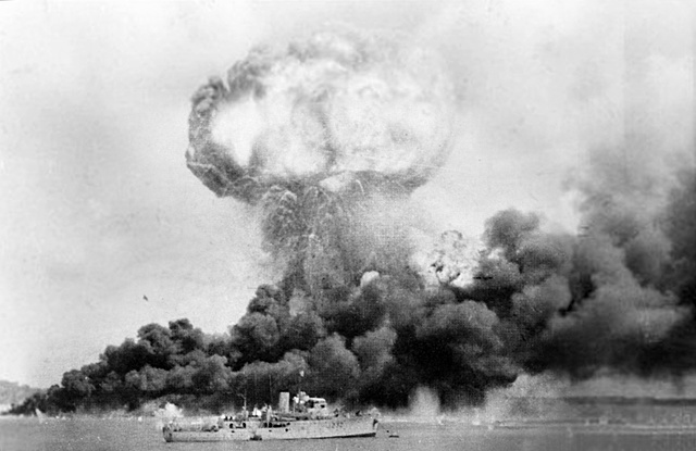 Darwin bombed by Japan