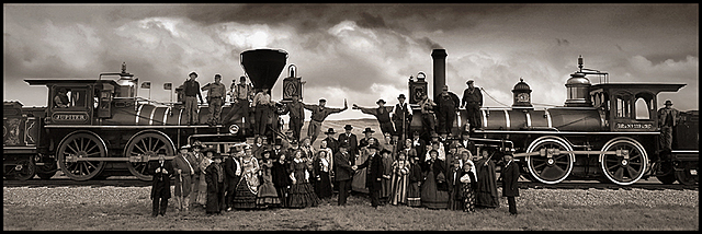 The finish of the continental railroad.