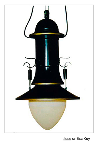 Design d’objets (1910-1920) : lampe suspendue