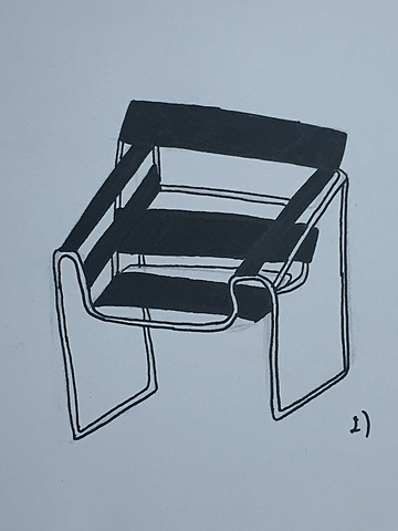 Design d’objets (1920-1930): Chaise B3 dite wassily