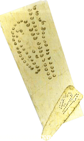 Fases lunares marcadas en hueso.