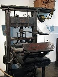 Imprenta moderna de Gutenberg