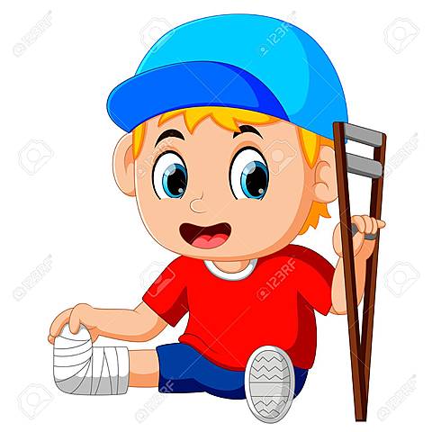 I broke my leg playing soccer