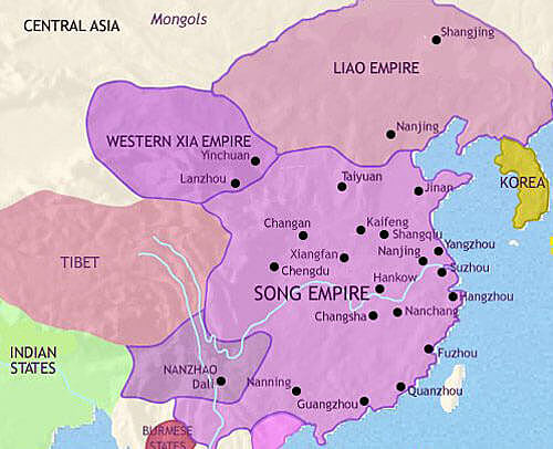 The song dynasty is founded in china