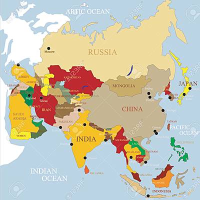 Timeline: Azië van 1945 tot 2010