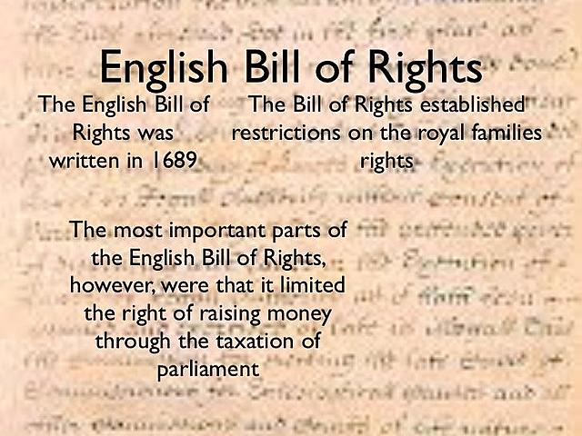 english bill of rights