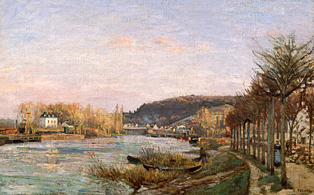 "El Sena en Bougival" (Camille Pissarro)