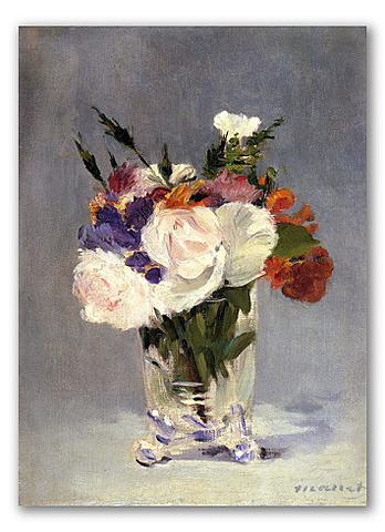 "Jarrón de Cristal con Flores" (Édouard Manet)