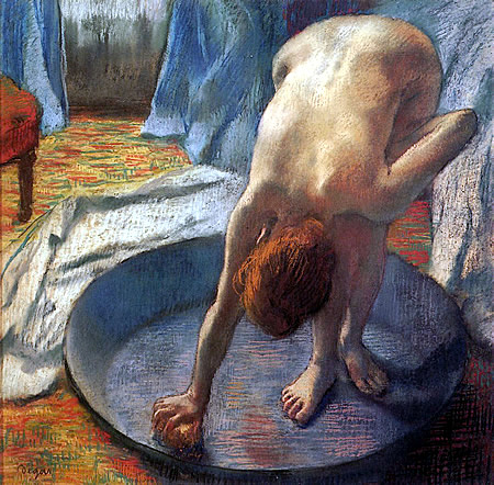 "El barreño"  (Edgar Degas)