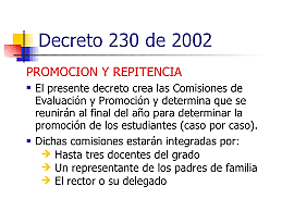 Decreto 230 de 2002