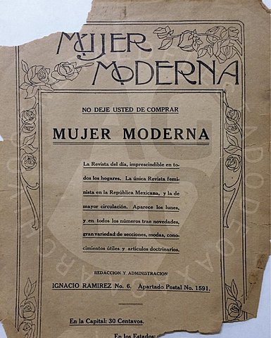 Publicación de Mujer moderna.