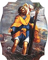 Simón Pereyns. San Cristóbal conelNiñoJesús.Catedral Metropolitana.