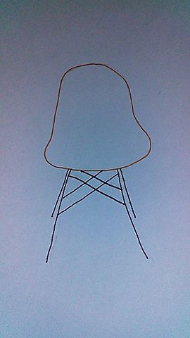 La chaise eames en fibre de verre moulée