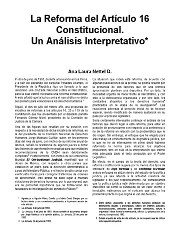 SE APRUEBA LA INICIATIVA PARA QUE SE LE ADICIONARAN 2 PÁRRAFOS AL ARTÍCULO 16 CONSTITUCIONAL