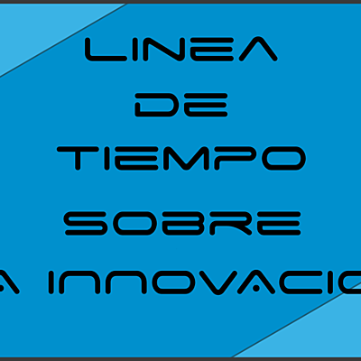 Timeline: LINEA DE TIEMPO SOBRE LA INNOVACION