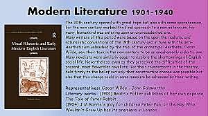 1901 MODERN LITERATURE 1901-1940