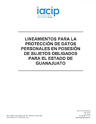 Lineamientos Generales de Protección de Datos Personales para el Sector Público.