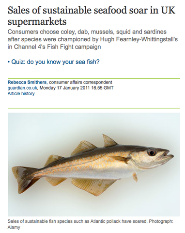 Sales of Sustainable Seafood Soar