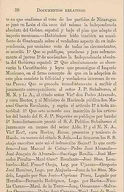 llegada carta de independencia