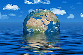 The Sea level is 130m lower