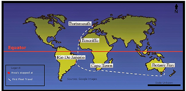 The First Fleet leaving England