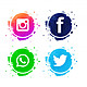 Hermosos iconos redes sociales vector 1035 13832