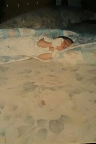 Un dia después de haber nacido