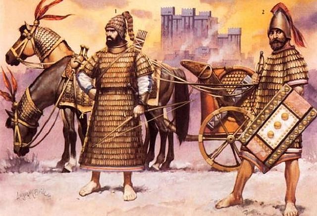 Taking over Mitanni Kingdom. That ruled them just a century earlier