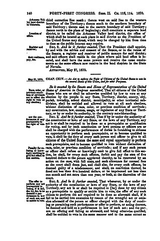 Enforcement Act of 1870