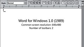 Timeline: Evolución de Word