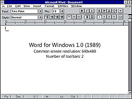 word  1.0 y 2