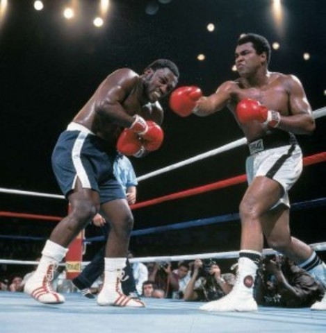"Thrilla in Manila" third match between Muhammad Ali and Joe Frazier