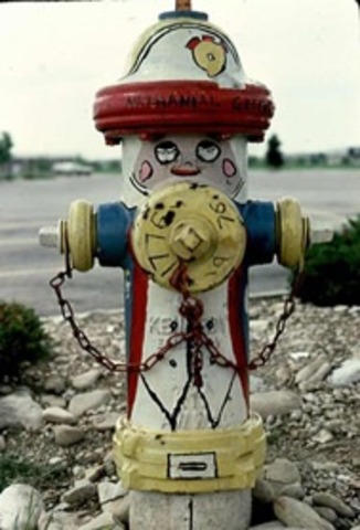 Painted Fire Hydrants