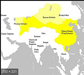 The Tang dynasty begins in china.