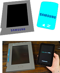 tablet antigua y moderna