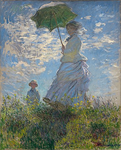 Monet-Mujer con sombrilla