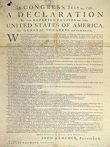 The Declaration of Independence